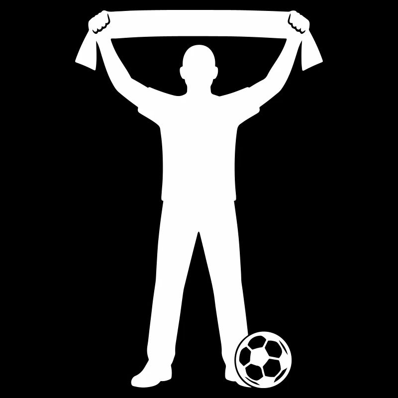 Fussball Fan Silhouette