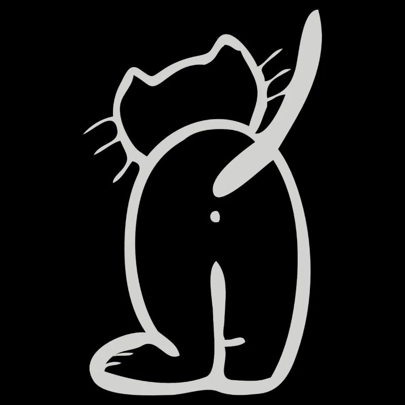 Damenshirt mit großer Katze