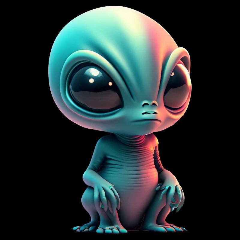 Joyeux Halloween mignon extraterrestre effrayant drôle effrayant