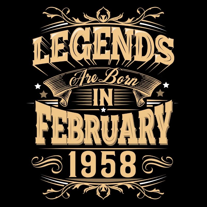 February 1958 Birthday Legend