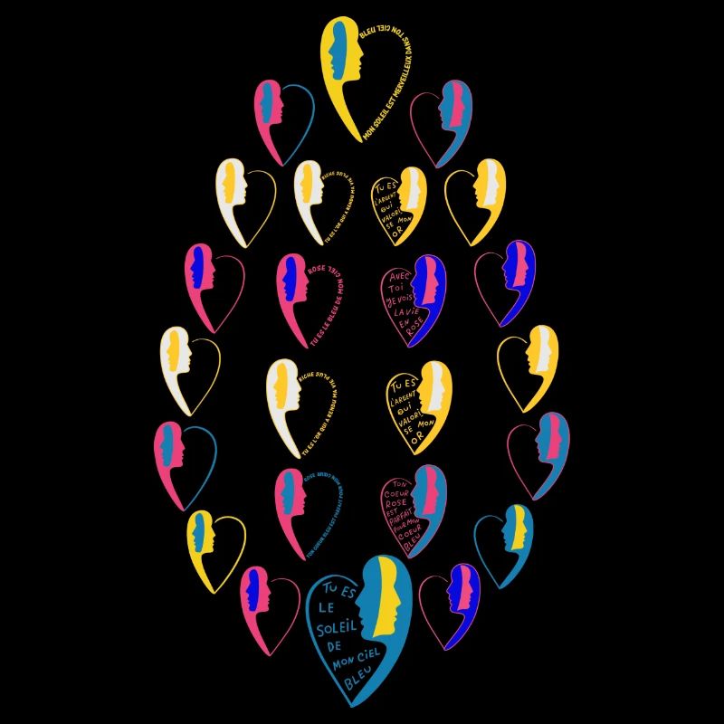 La pointe de la flèche de cupidon.