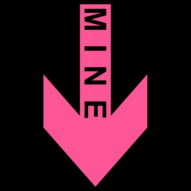 Mine arrow pink down