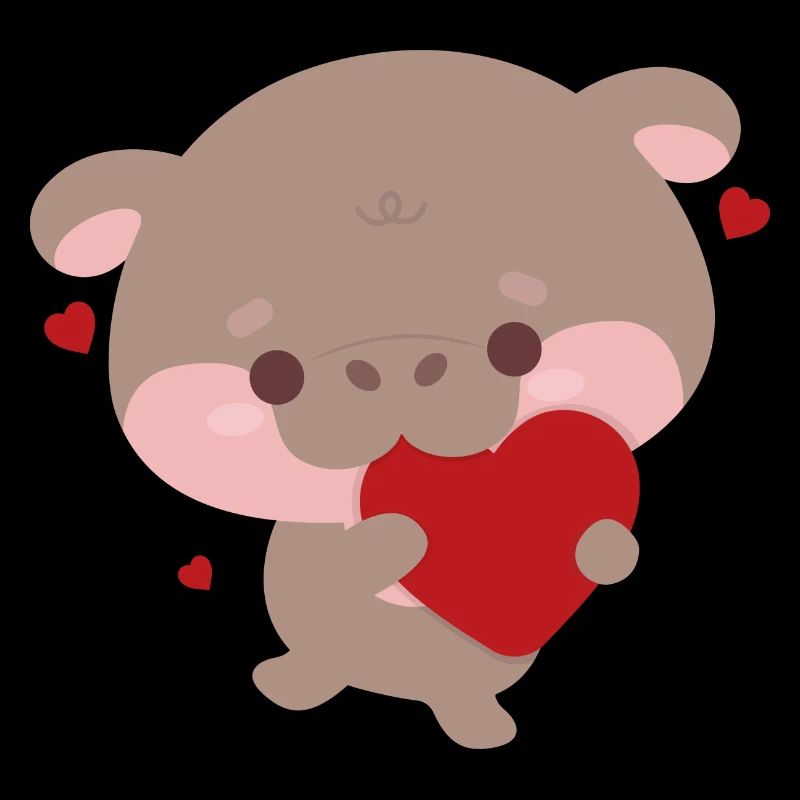 Muh Deng Nilpferd Herz