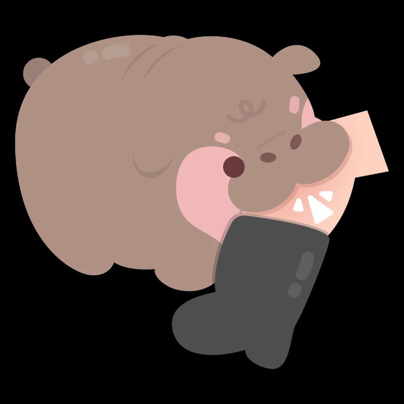 Moo Deng en colère Hippopotame