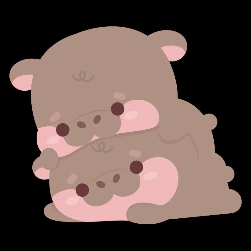 Muh Deng Nilpferd Paar