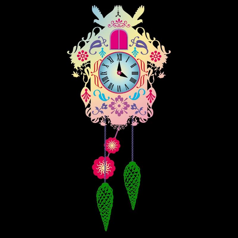 Montre coucou haute couleur Schwarzwalduhr Tradition