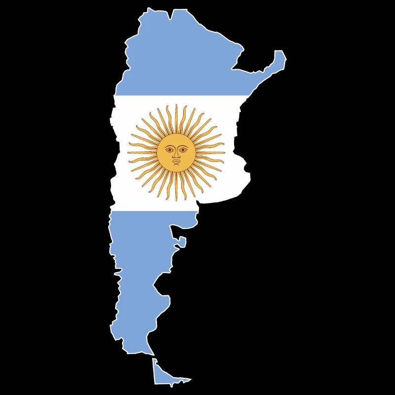 Carte murale Argentine Drapeau