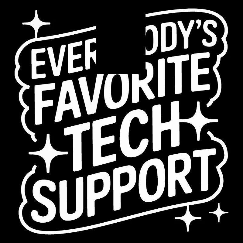 Technischer Support Computerfreak Nerd