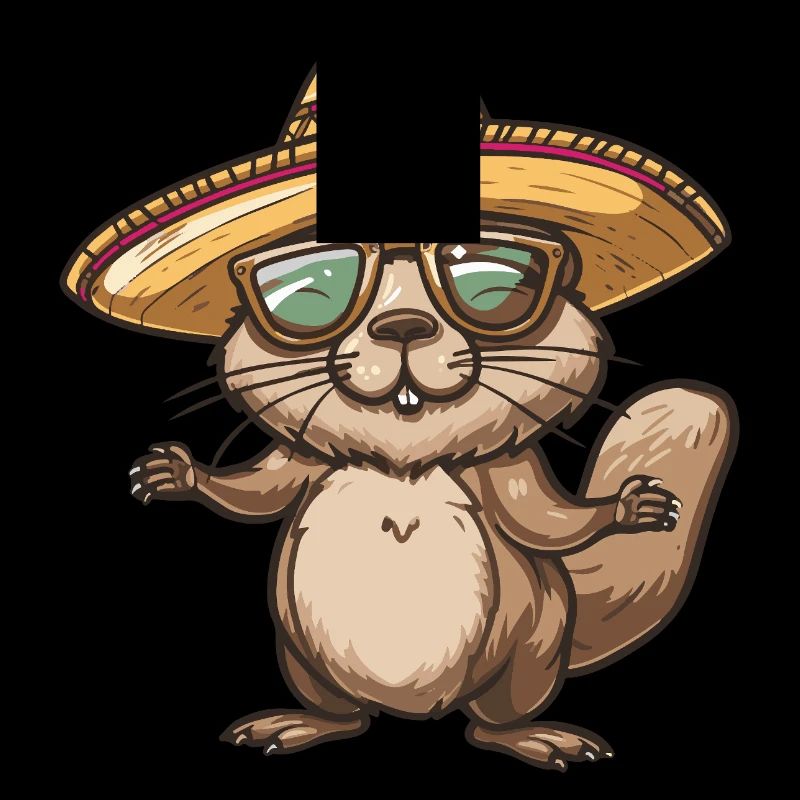 Biber Comic Lustig Sombrero