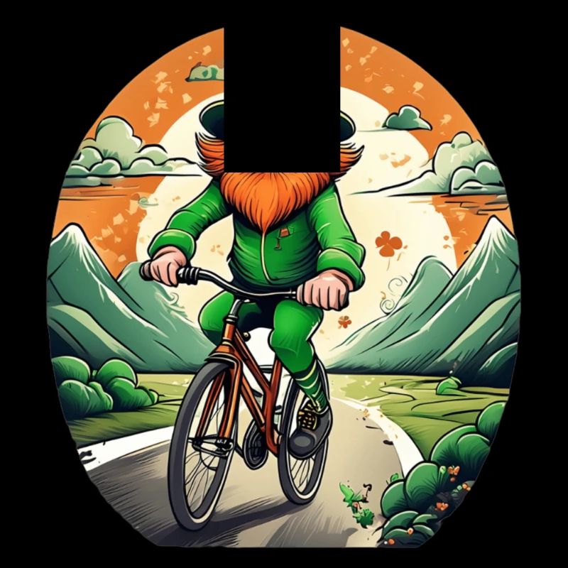 St. Patrick's Day Kleeblatt Radfahren
