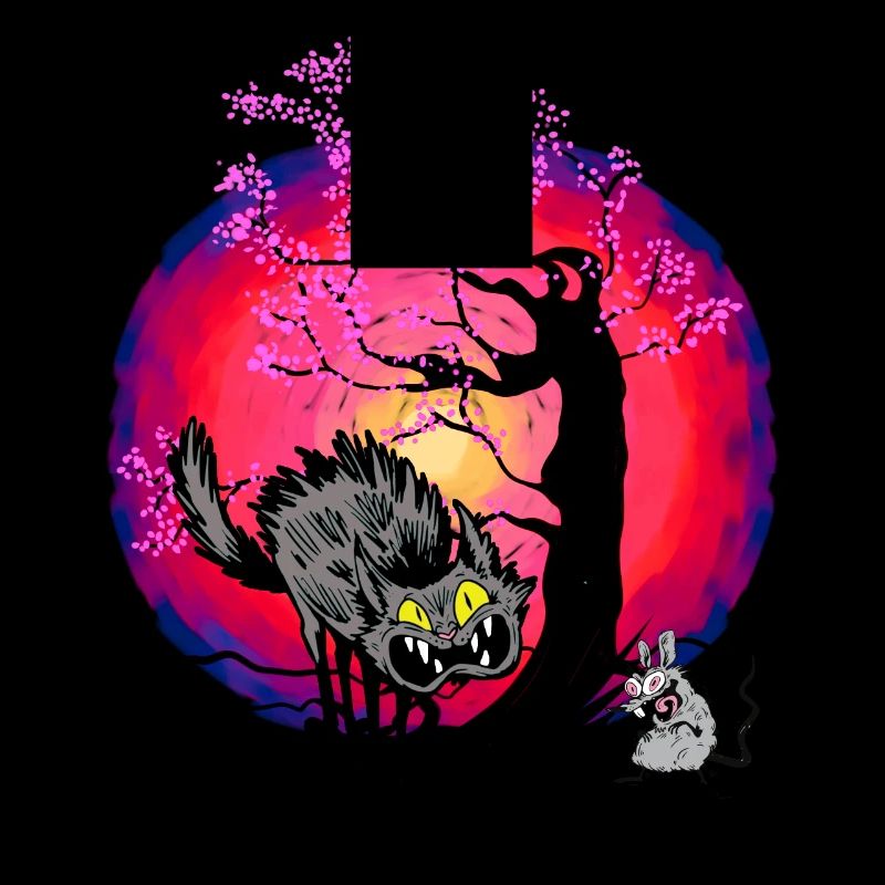 Halloween Cat Cats Mouse Mice