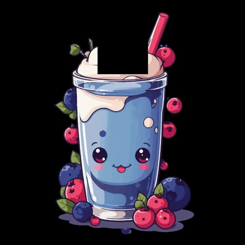 Baies Milkshake Fun Kawaii Anime Design