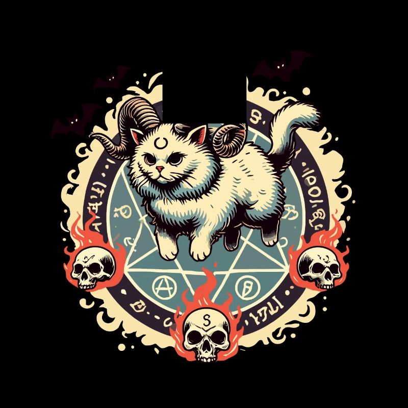 Mignon Lucifer chat drôle chats invocation