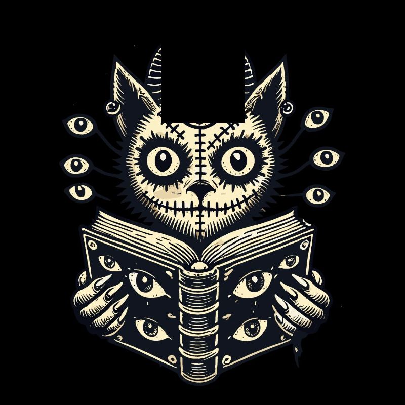 Devilish Demons Cat Horror Cat Design