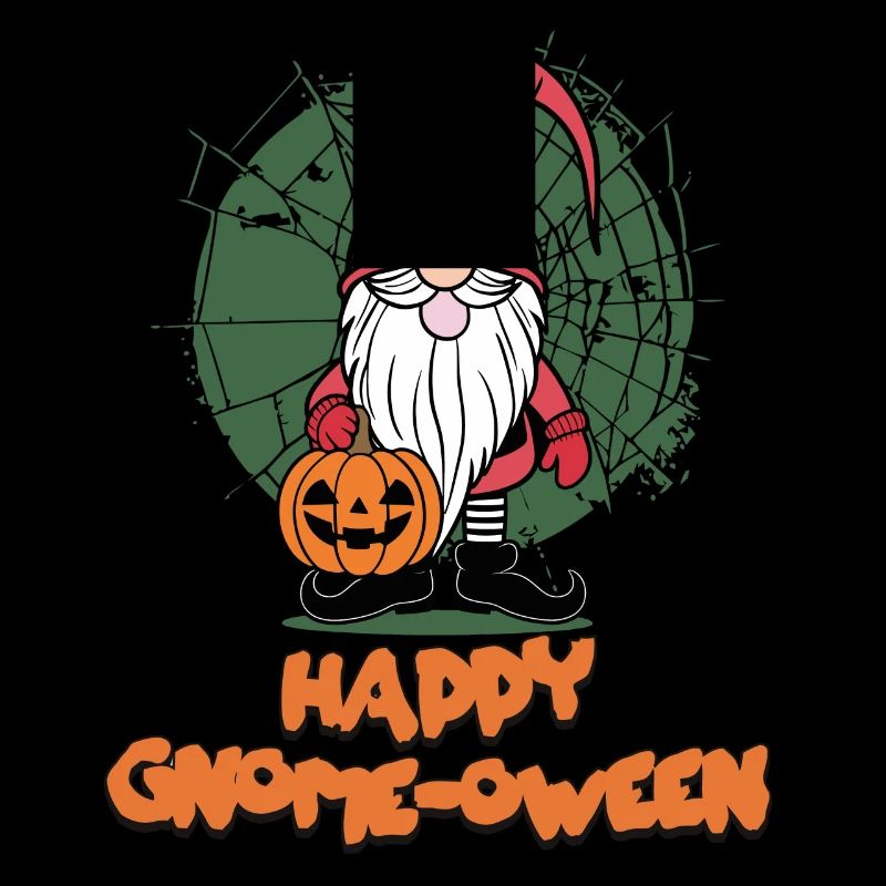 Happy Gnome-Oween Lustiger Gnom Halloween Spruch