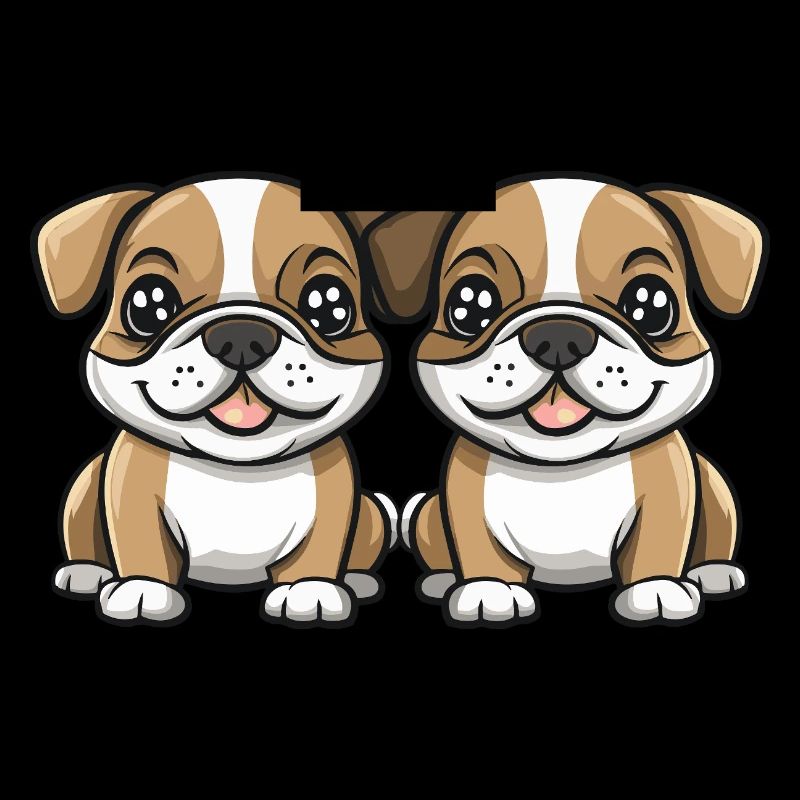 Chien bouledogue bande dessinée