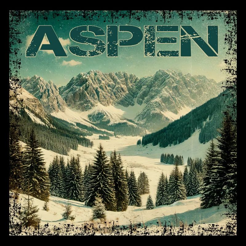 Aspen Ski Snowboard Escapade hivernale vintage