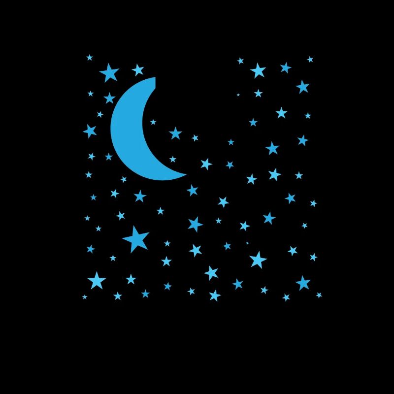 Stars with Moon Galaxy