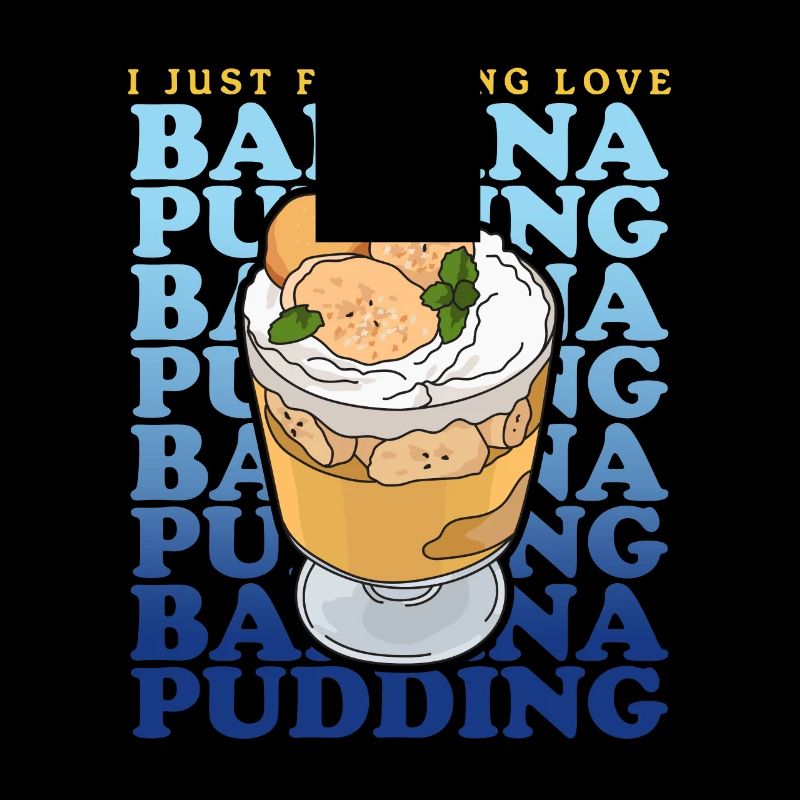 Bananenpudding Bananen-Pudding Geschenk
