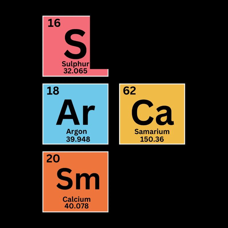 Sarcasm - Periodic Table