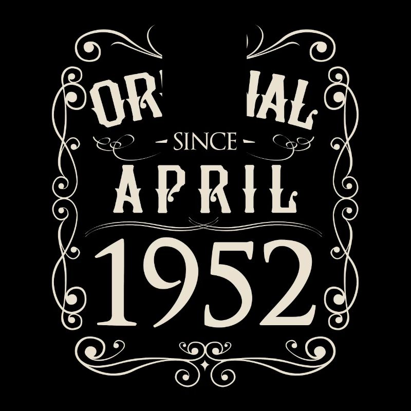 Vintage - Original since April 1952 Geburtstag