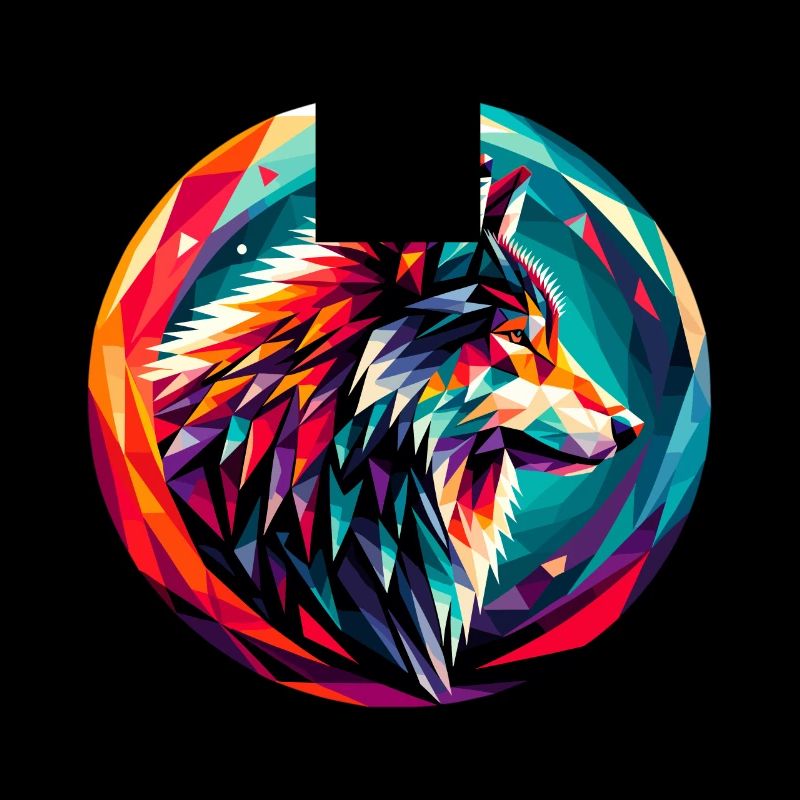 Wolf in polygon representation