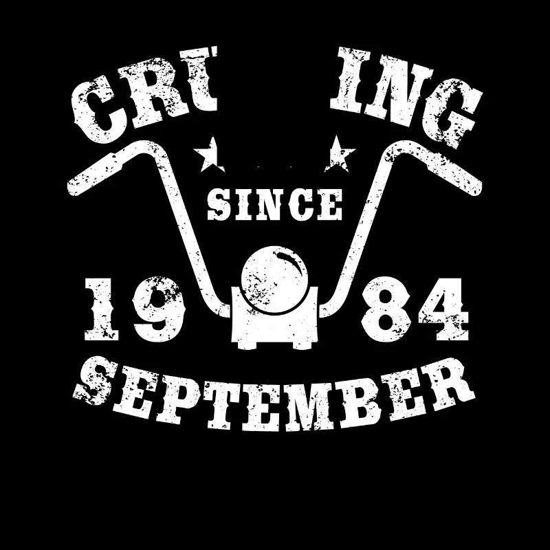 Cruising Biker Geburtstag September 1984 Motorrad