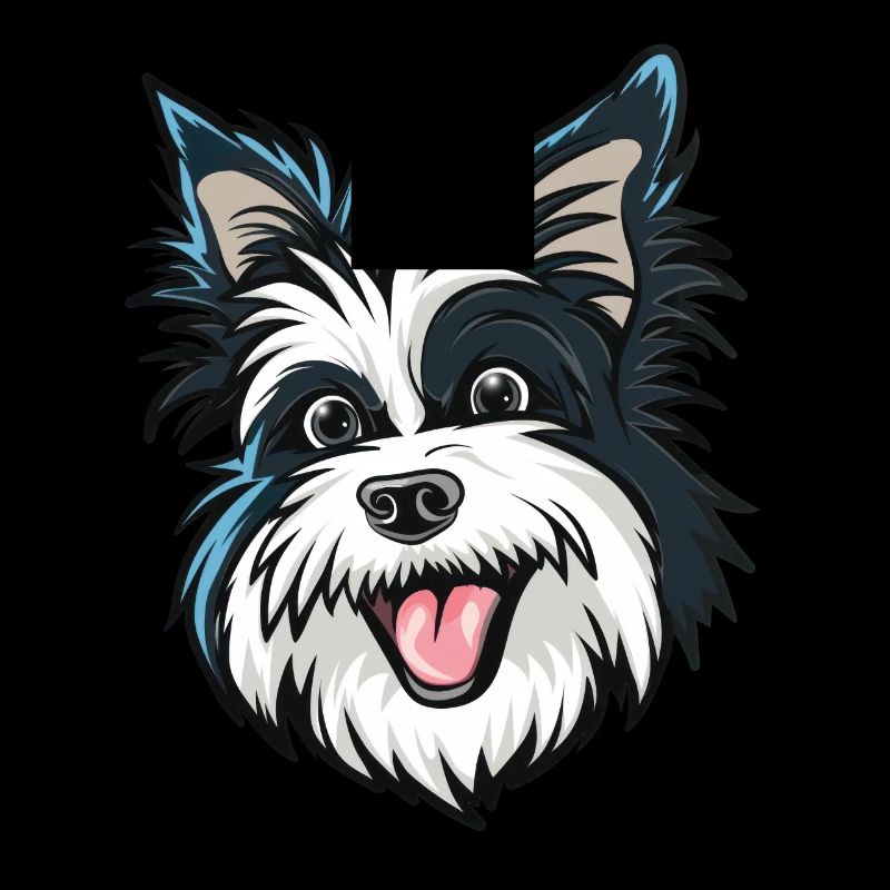 Biewer Terrier | Cartoon Artwork