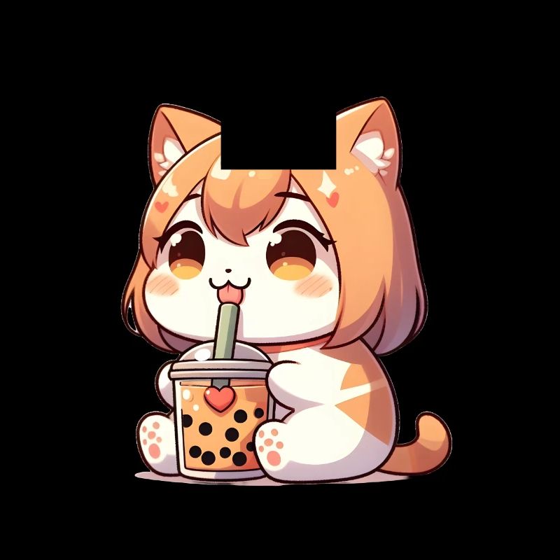 anime katze bubble tea