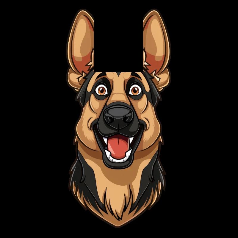 Schäferhund | German Shepherd | Cartoon Artwork