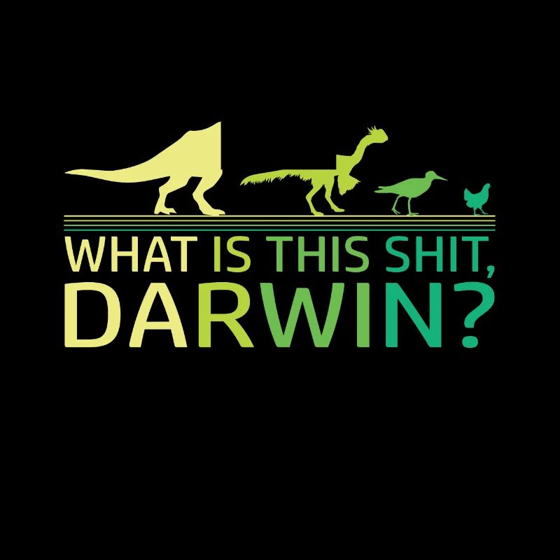 Lustige Evolution Dino Dinosaurier Darwin T-Rex