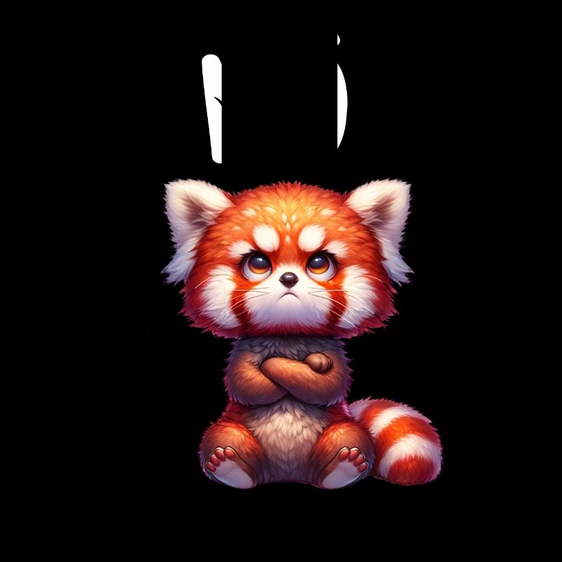 Red Panda Funny Saying Nope Fire Fox
