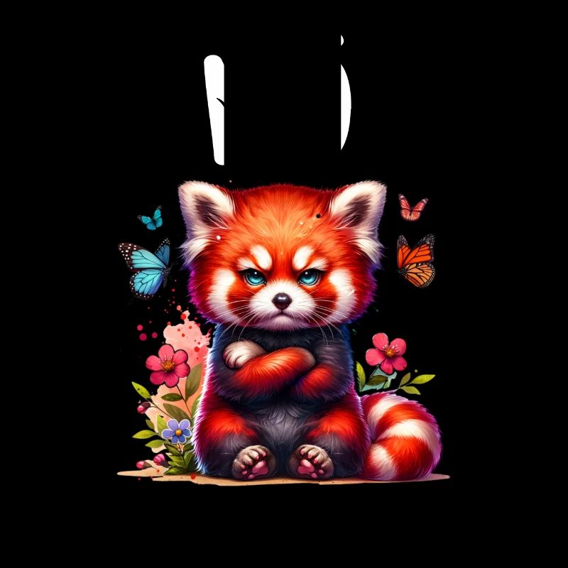 Panda roux Drôle de dicton Nope Renard de Feu