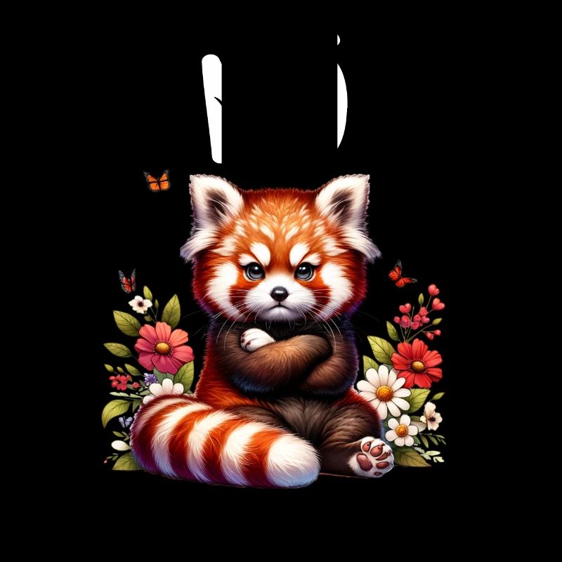 Red Panda Funny Saying Nope Fire Fox
