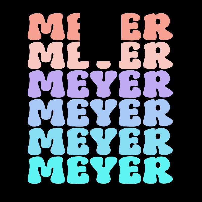 Nom de famille Meyer Retro