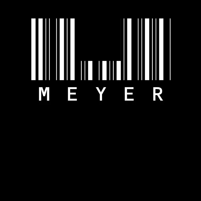 Meyer Barcode Familienname Balkencode Geschenk