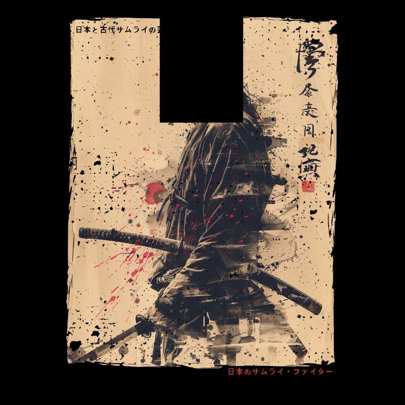 Samurai Fighter - Japanese Ukiyo-e Artwork