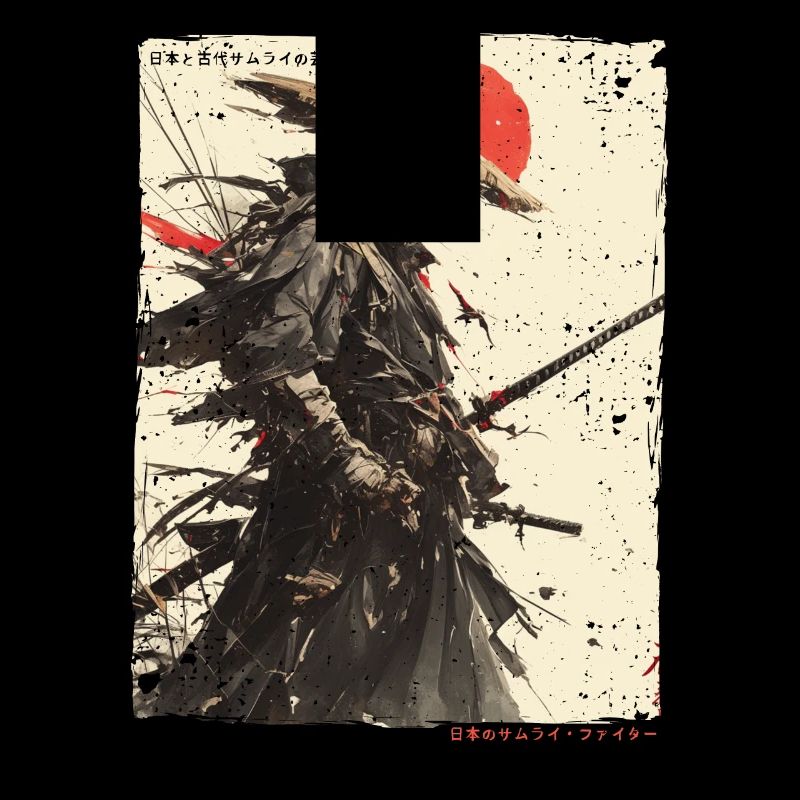 Samurai Fighter - Japanese Ukiyo-e Artwork