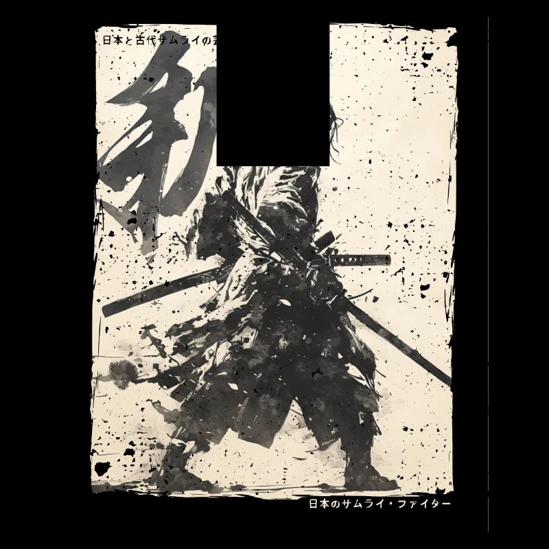 Samurai Fighter - Japanese Ukiyo-e Artwork