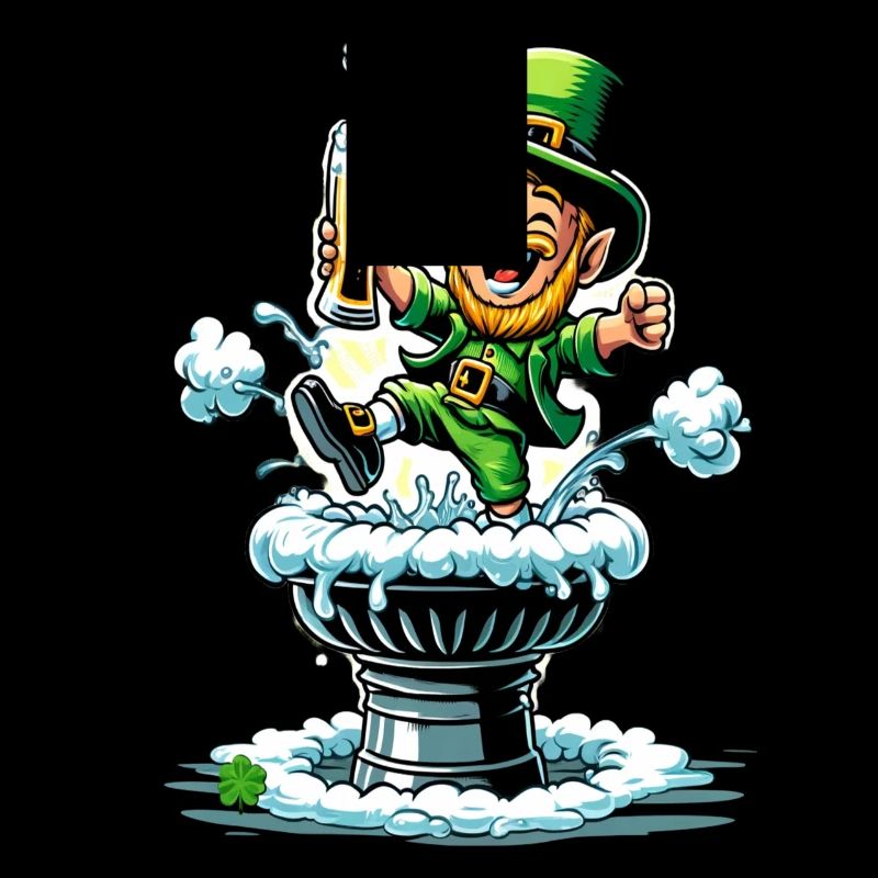 Springender Leprechaun (Irischer Kobold)