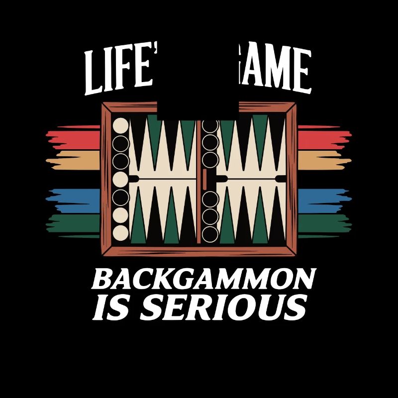 Das Leben ist ein Spiel Backgammon ist ernst Lovers Board G
