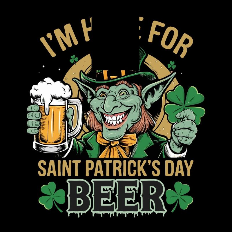 Saint-Patrick Bière Leprechaun Kobold Bier