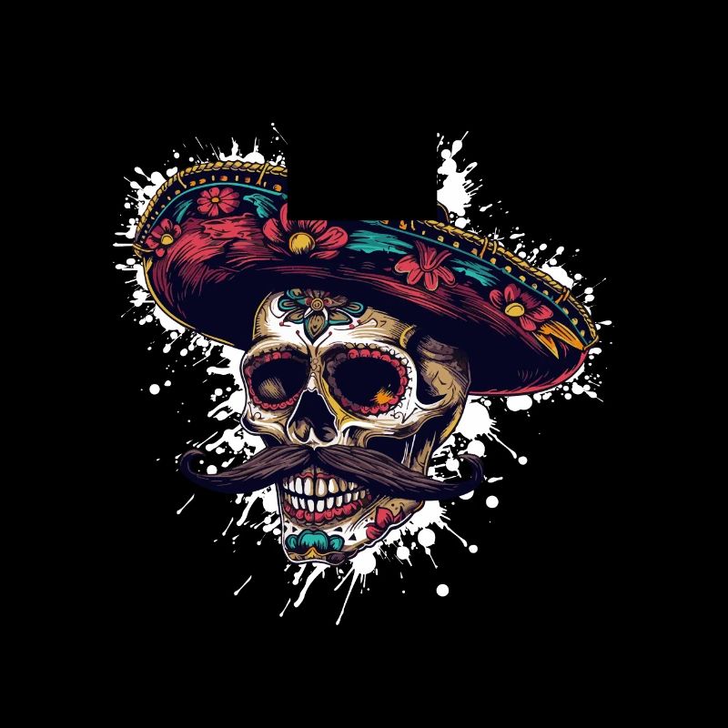 Mexican Skull Sombrero