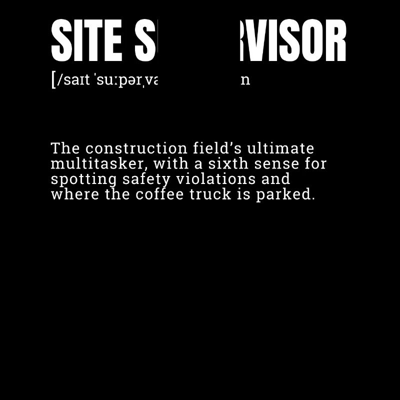 occupations, design for men, site supervisor, funn