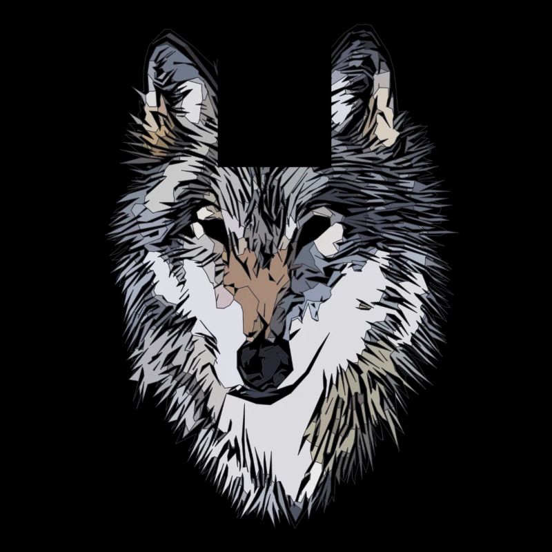 Conception graphique de visage de chien