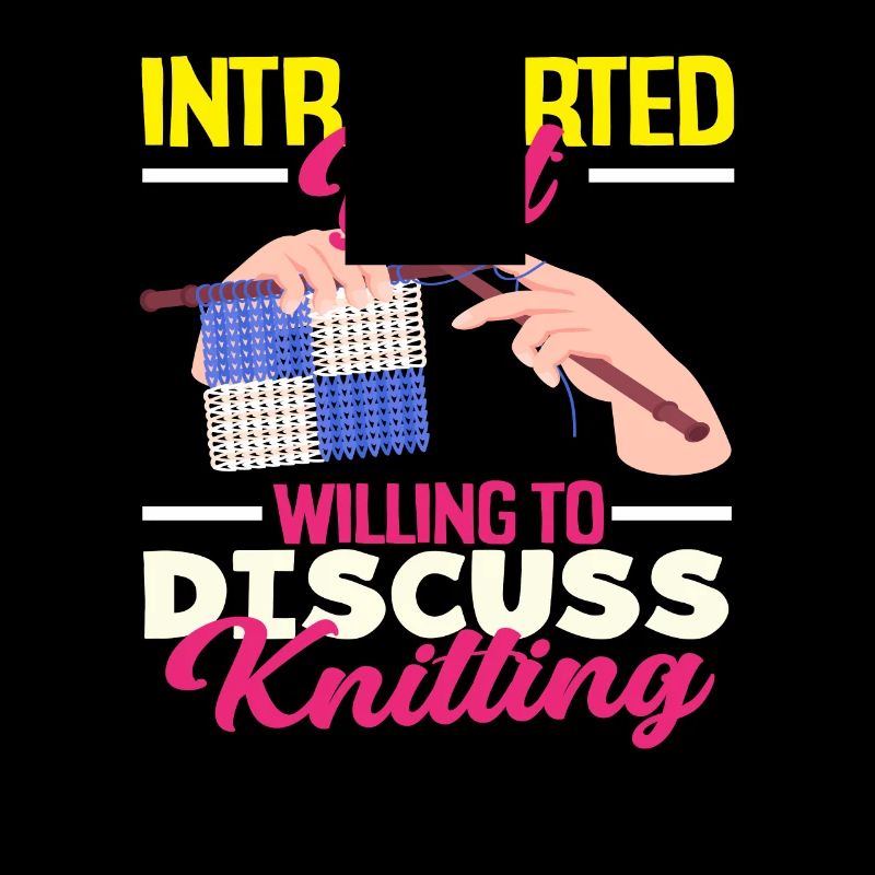 Introvertiert Aber Diskutiere Stricken