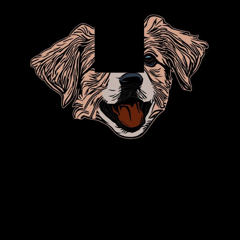 Visage de chien Conception graphique Animal de compagnie