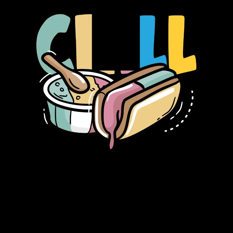 Chill Eiscreme Liebhaber Spaß Design