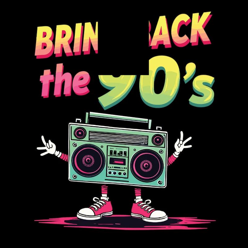 Bring Back the 90's Retro Boombox 90s