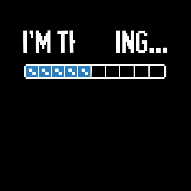 I'm thinking please wait funny nerd loading brain